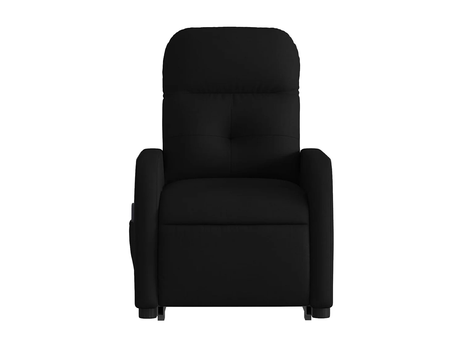 Fauteuil de relaxation TV tissu noire 66 x 89 x 96 cm DEC027070