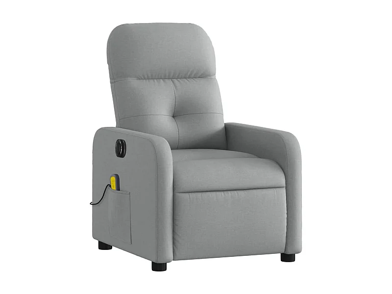 Fauteuil de relaxation TV tissu grise 66 x 89 x 96 cm DEC027165