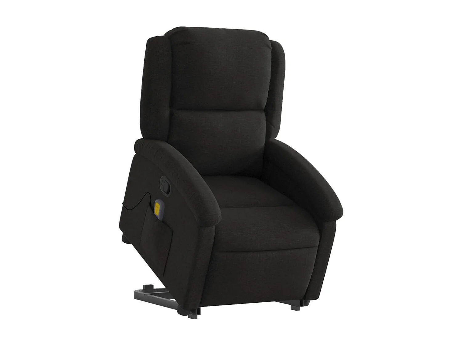 Fauteuil de relaxation TV tissu noire 71 x 86.5 x 99.5 cm DEC027069
