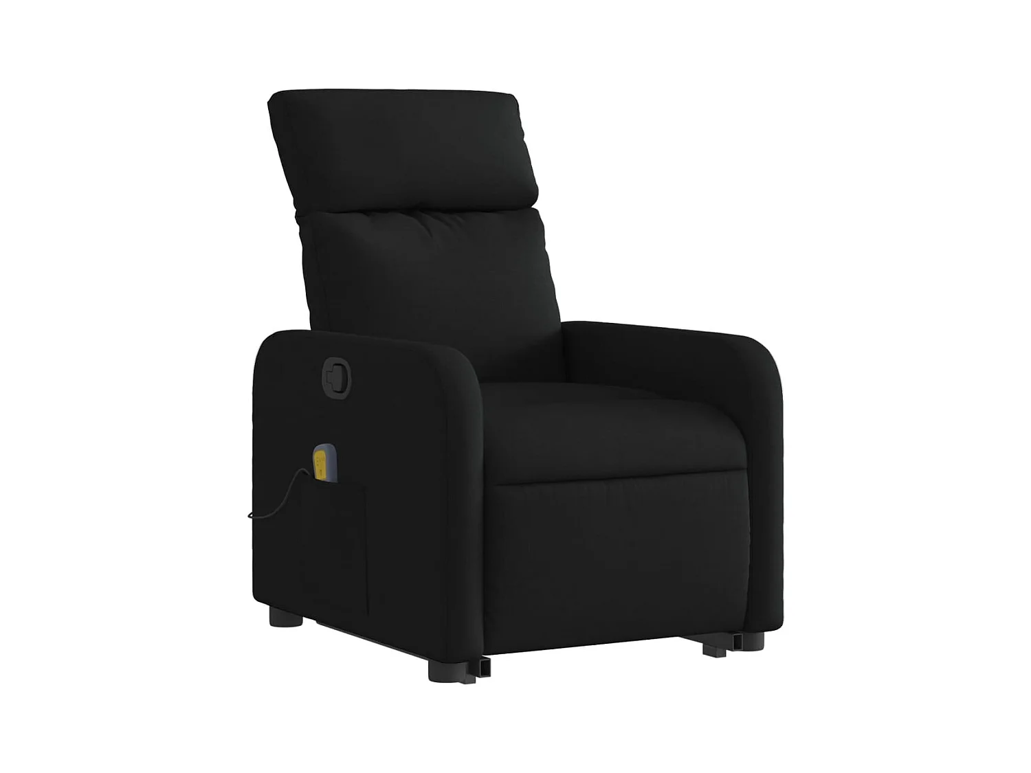Fauteuil de relaxation TV tissu noire 66 x 89.5 x 95.5 cm DEC027060