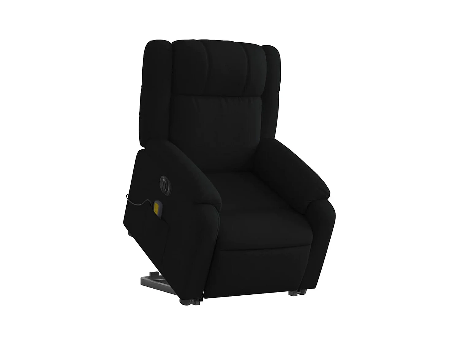 Fauteuil de relaxation fonction tissu noire 77 x 95 x 99 cm DEC027814