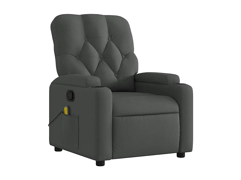 Fauteuil de relaxation TV tissu grise 74 x 86.5 x 93.5 cm DEC026956