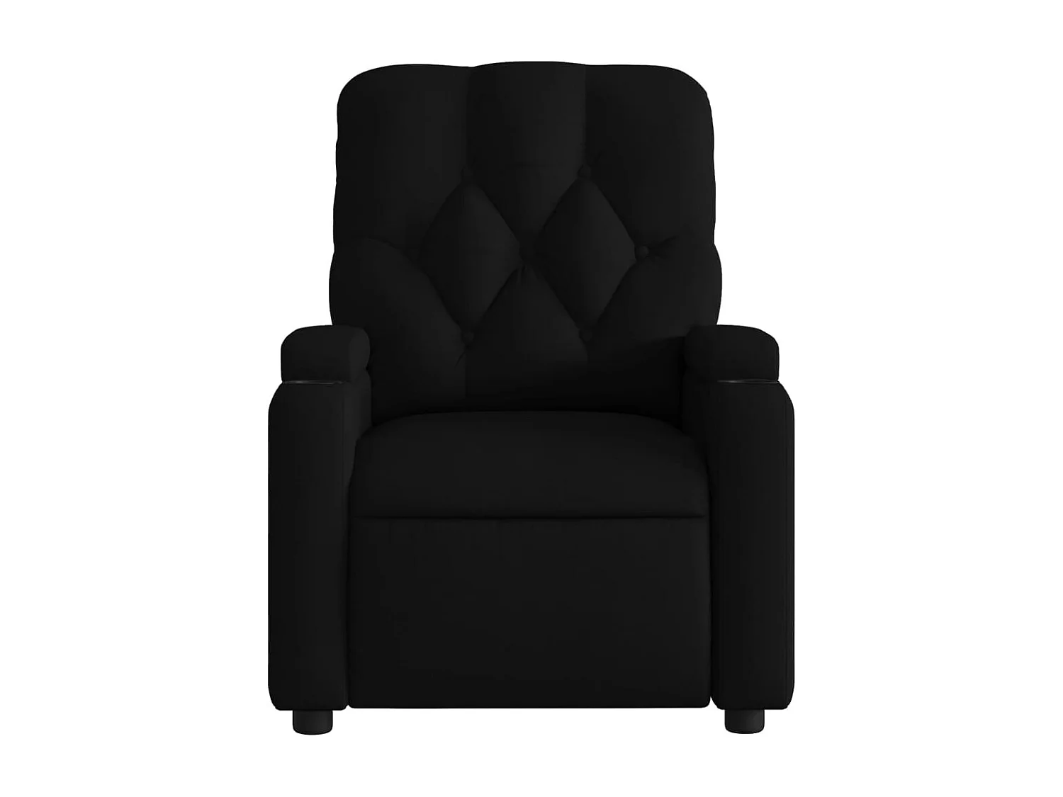 Fauteuil de relaxation TV tissu noire 74 x 86.5 x 93.5 cm DEC027221