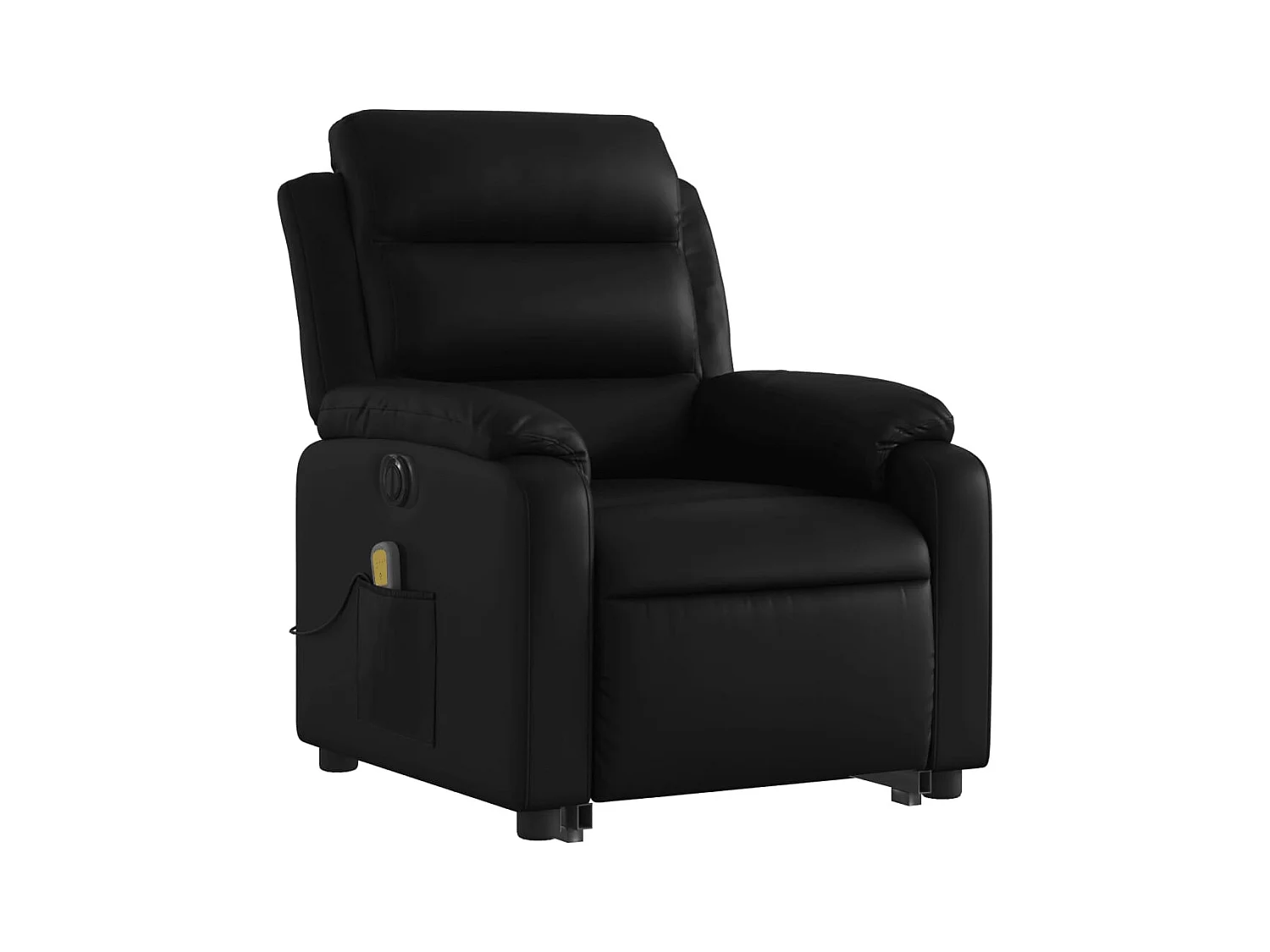 Fauteuil de relaxation fonction PVC noire 75 x 92.5 x 100 cm DEC027798