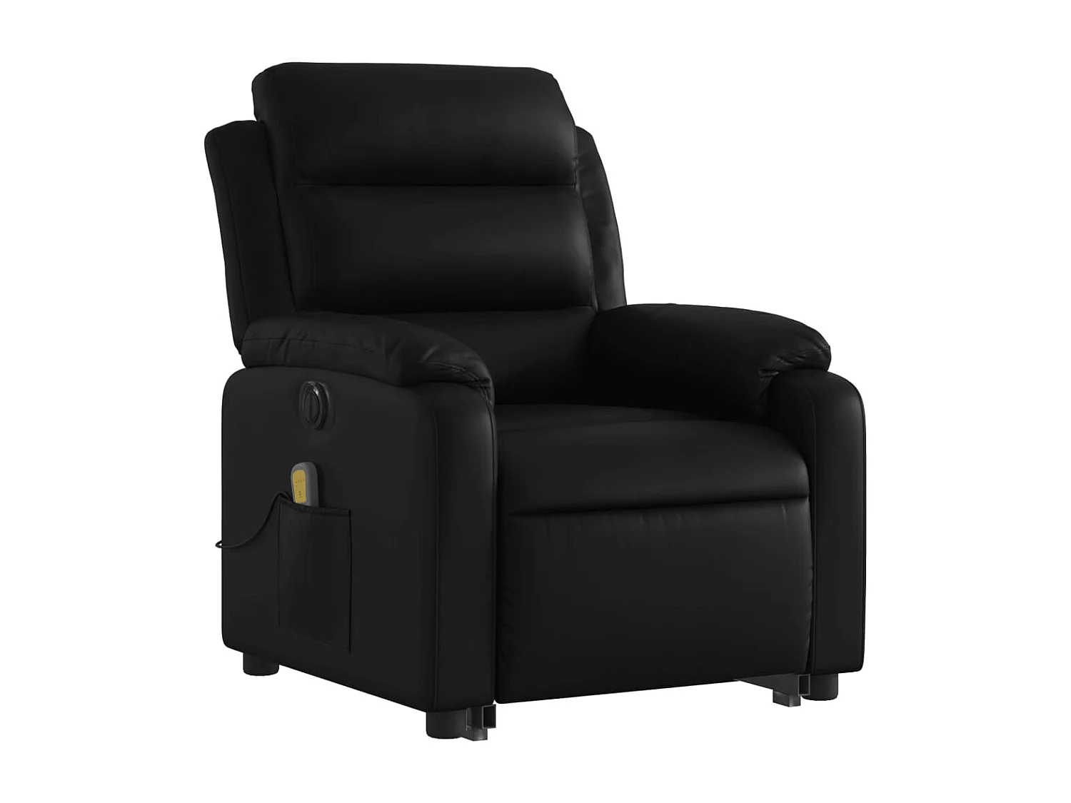 Fauteuil de relaxation fonction PVC noire 75 x 92.5 x 100 cm DEC027798