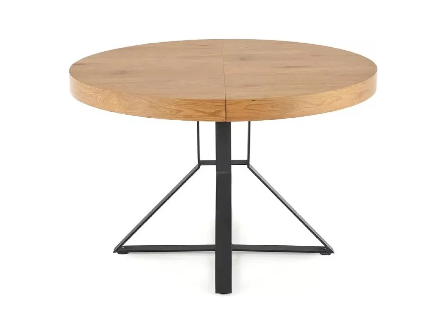Table à manger Mercy (120x120-160)/MDF/brun