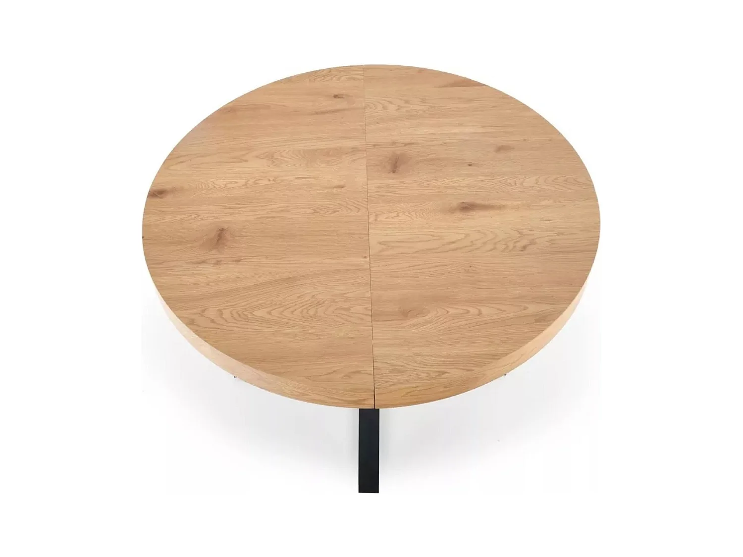 Table à manger Mercy (120x120-160)/MDF/brun