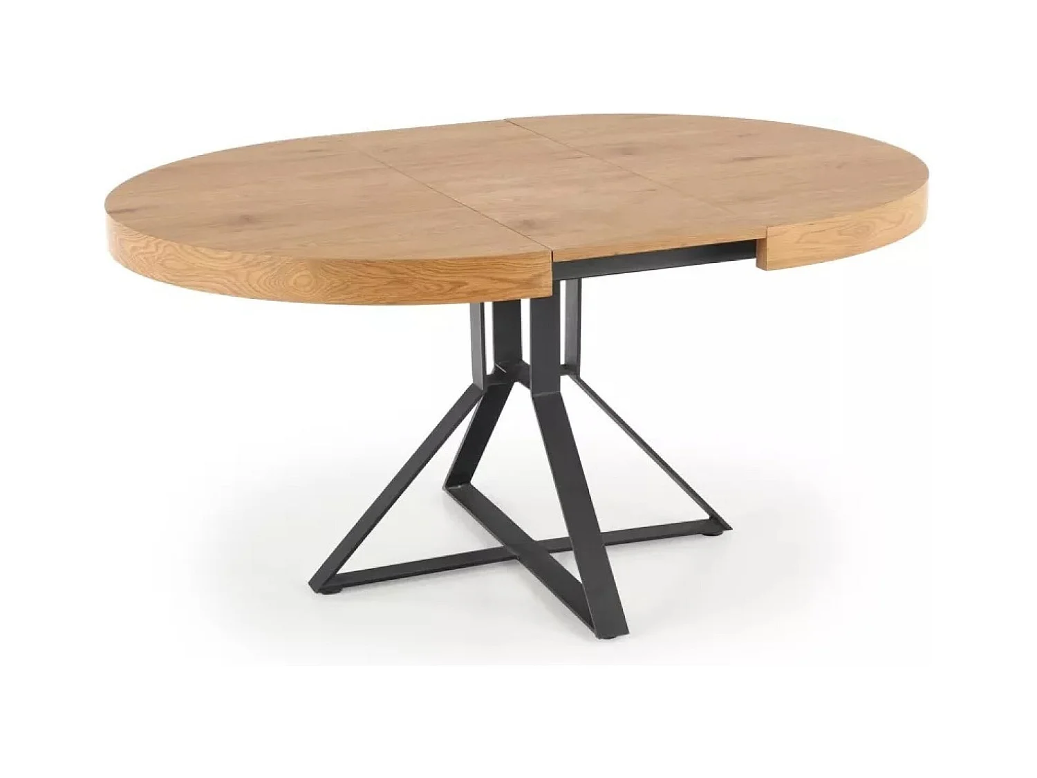 Table à manger Mercy (120x120-160)/MDF/brun