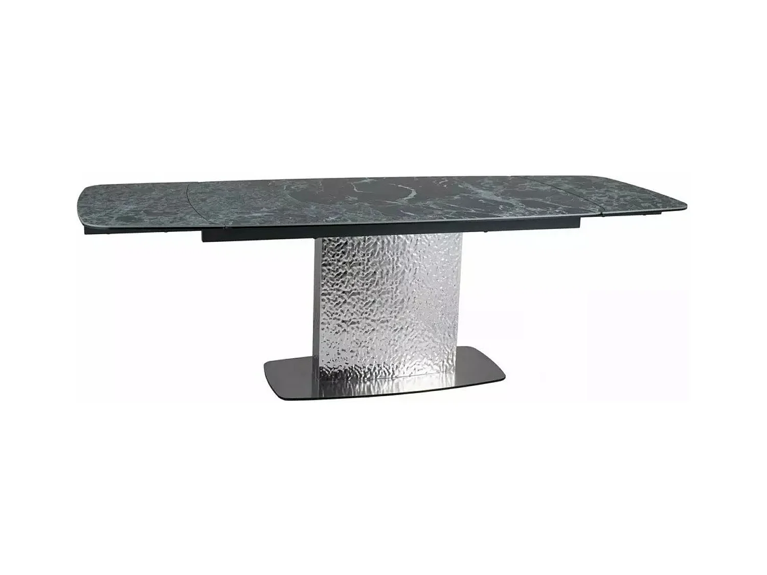 Table à manger Monkler Premium (90x160-240)/Vert&Argent