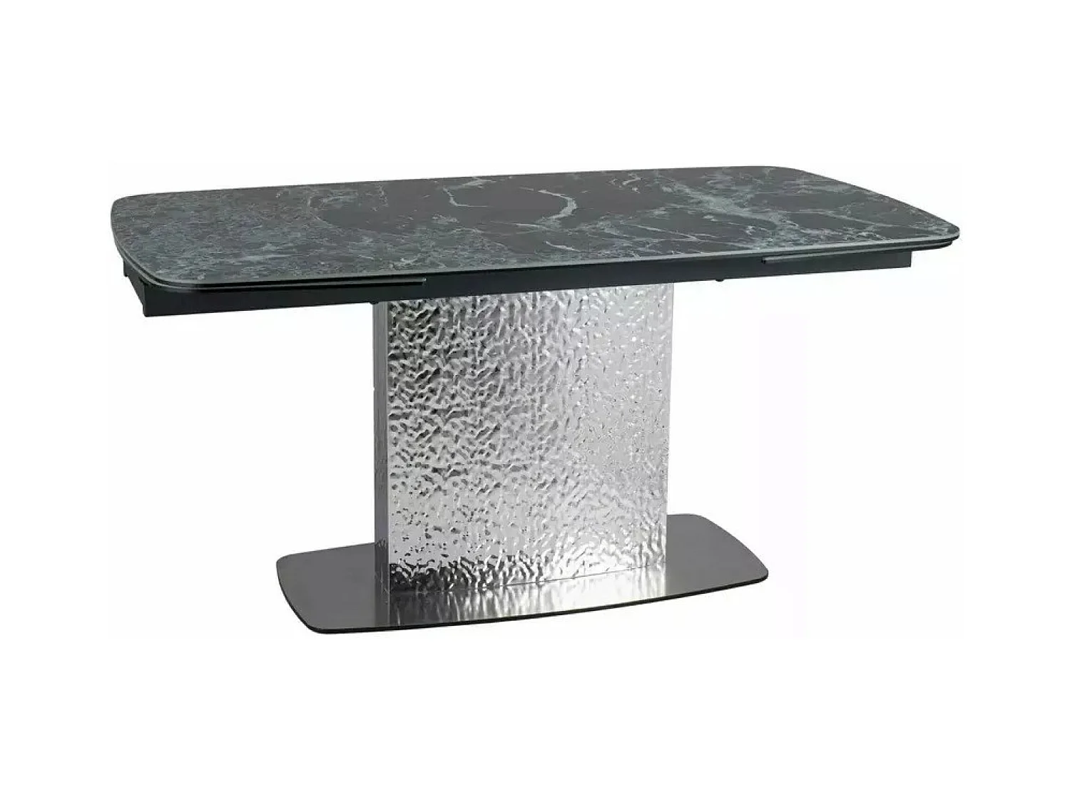 Table à manger Monkler Premium (90x160-240)/Vert&Argent