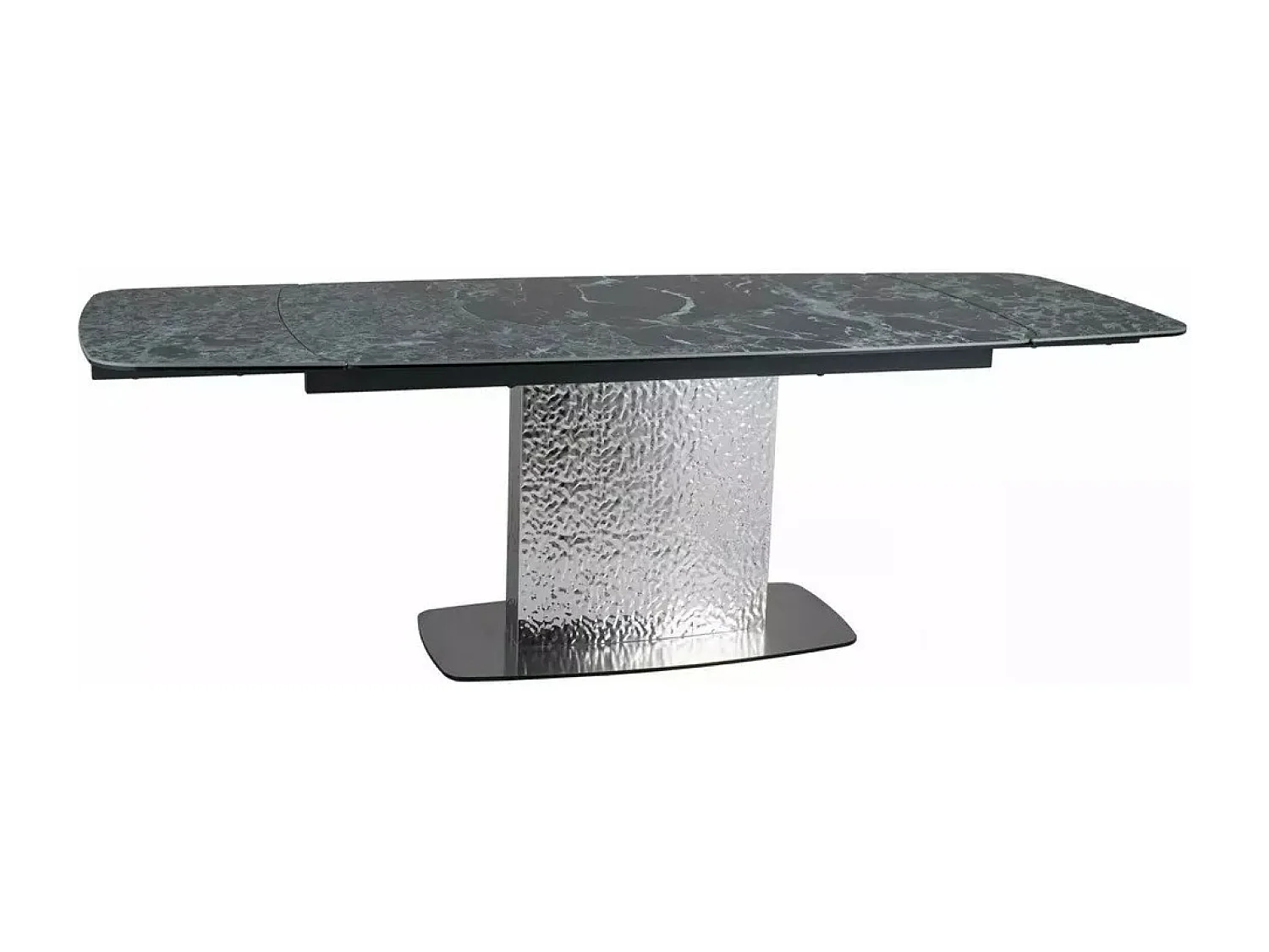 Table à manger Monkler Premium (90x160-240)/Vert&Argent