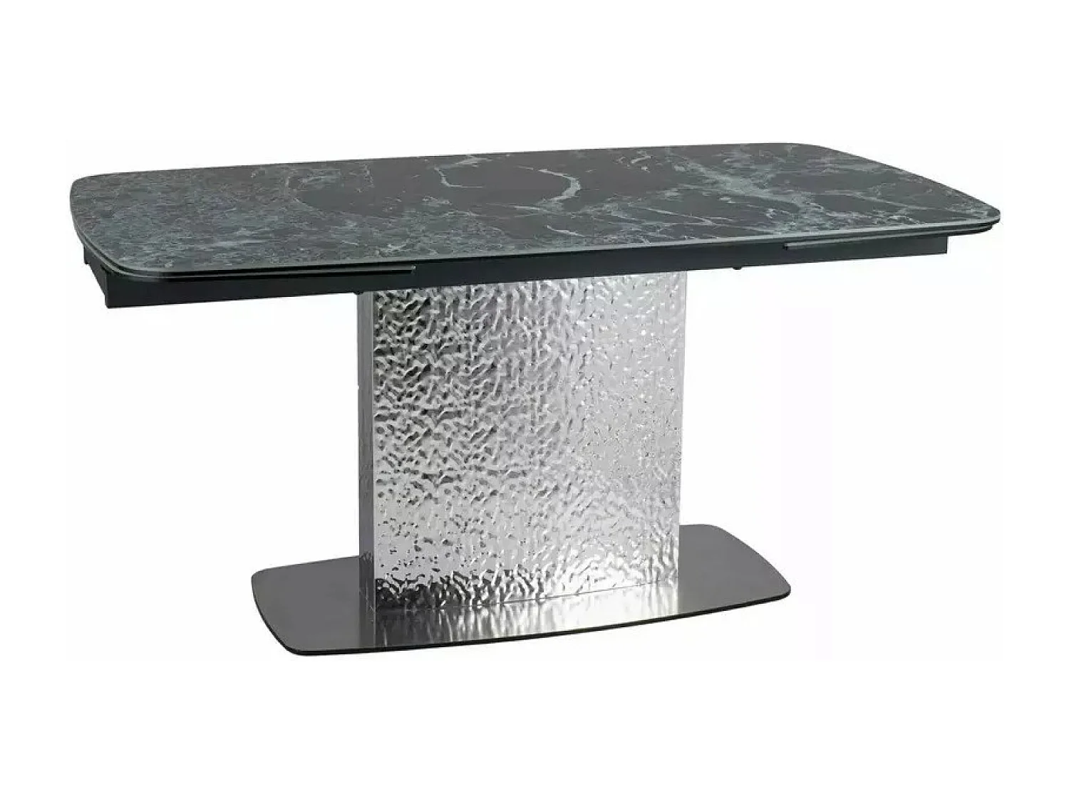 Table à manger Monkler Premium (90x160-240)/Vert&Argent