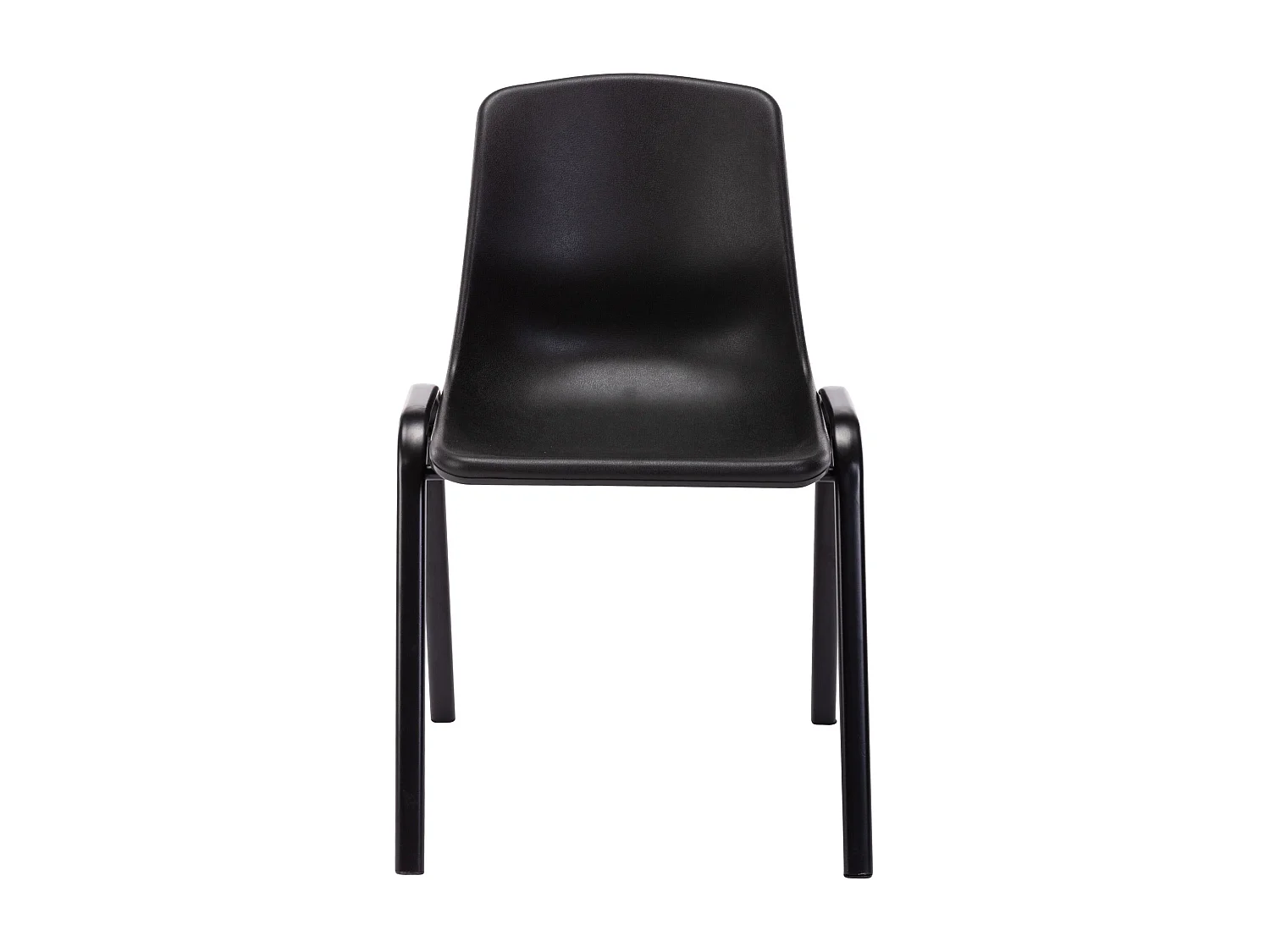 Chaise visiteur empilable salle métal argentée 47 x 52 x 76 cm 10_0003729