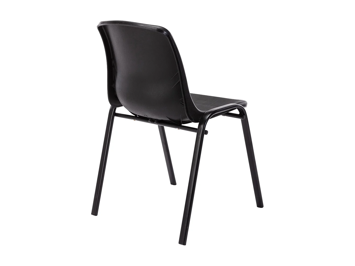 Chaise visiteur empilable salle métal argentée 47 x 52 x 76 cm 10_0003729