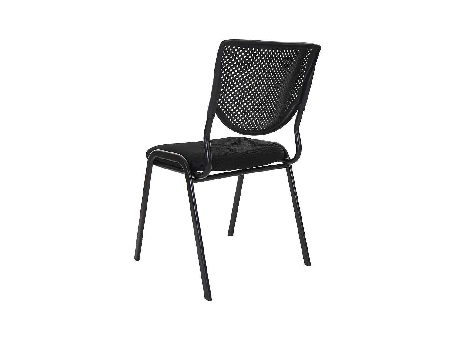 Lot de 4 chaises tissu noire 04_0000550