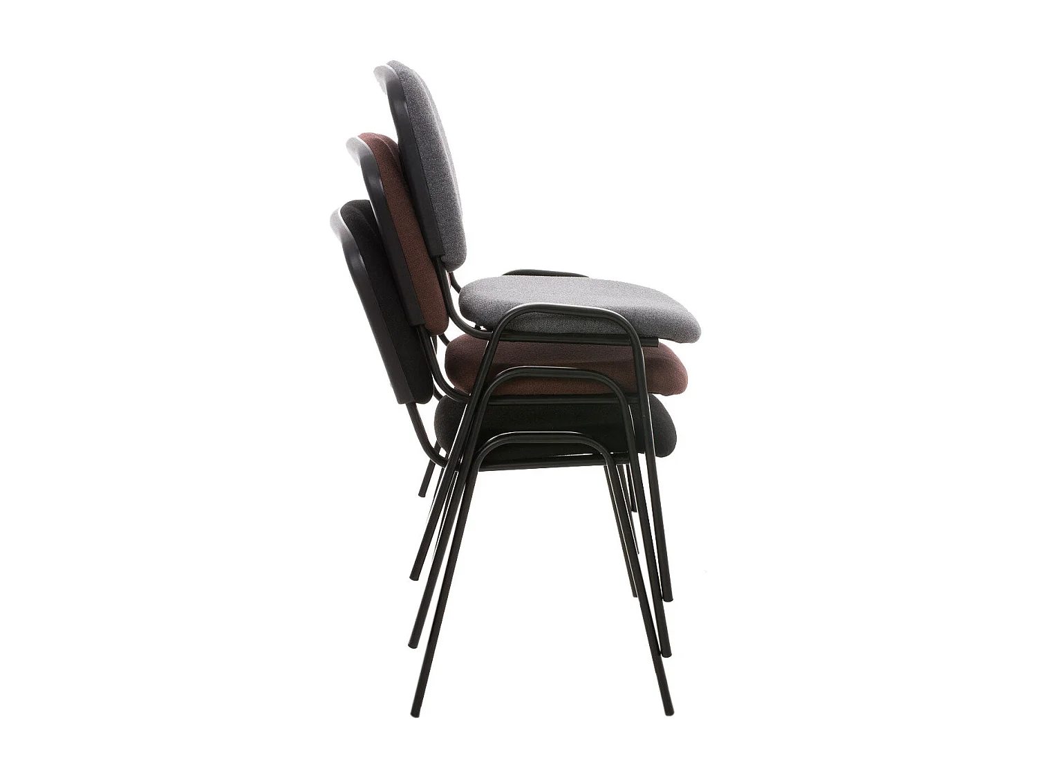 Lot de 4 chaises métal argentée 53 x 53 x 83 cm 10_0003194