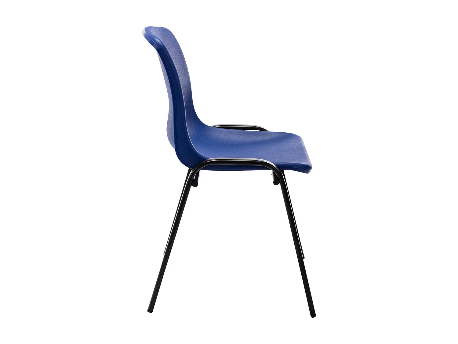 Chaise visiteur empilable salle métal bleue 47 x 52 x 76 cm 10_0003731