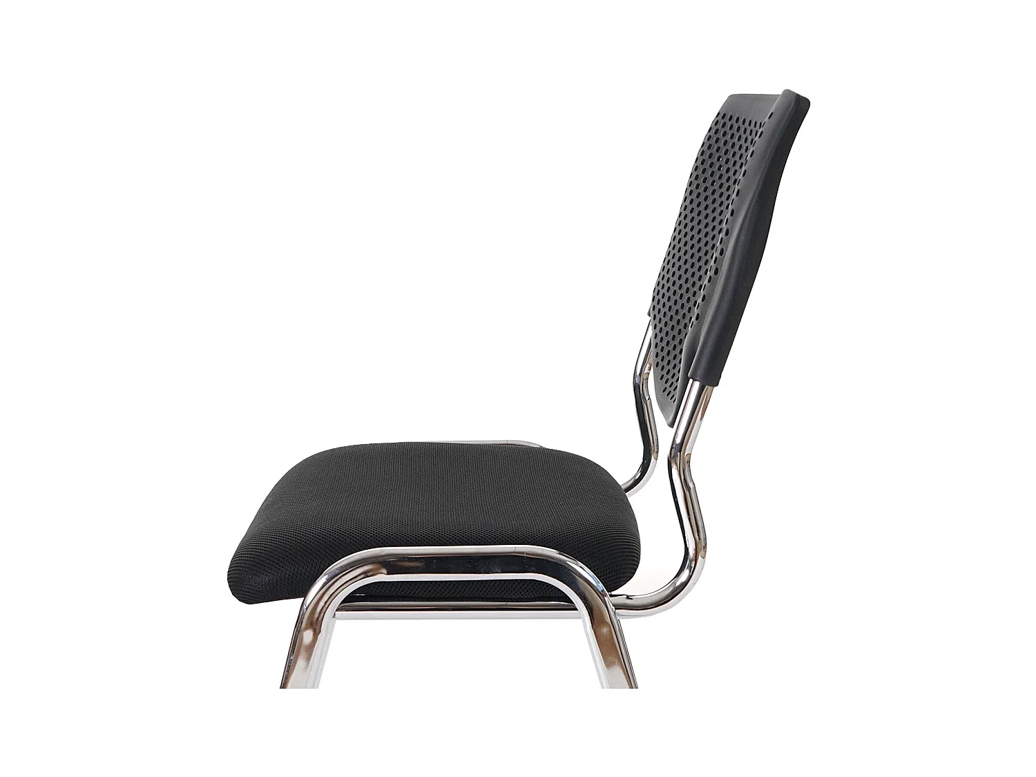 Lot de 4 chaises tissu noire 54 x 52 x 57 cm 04_0007533