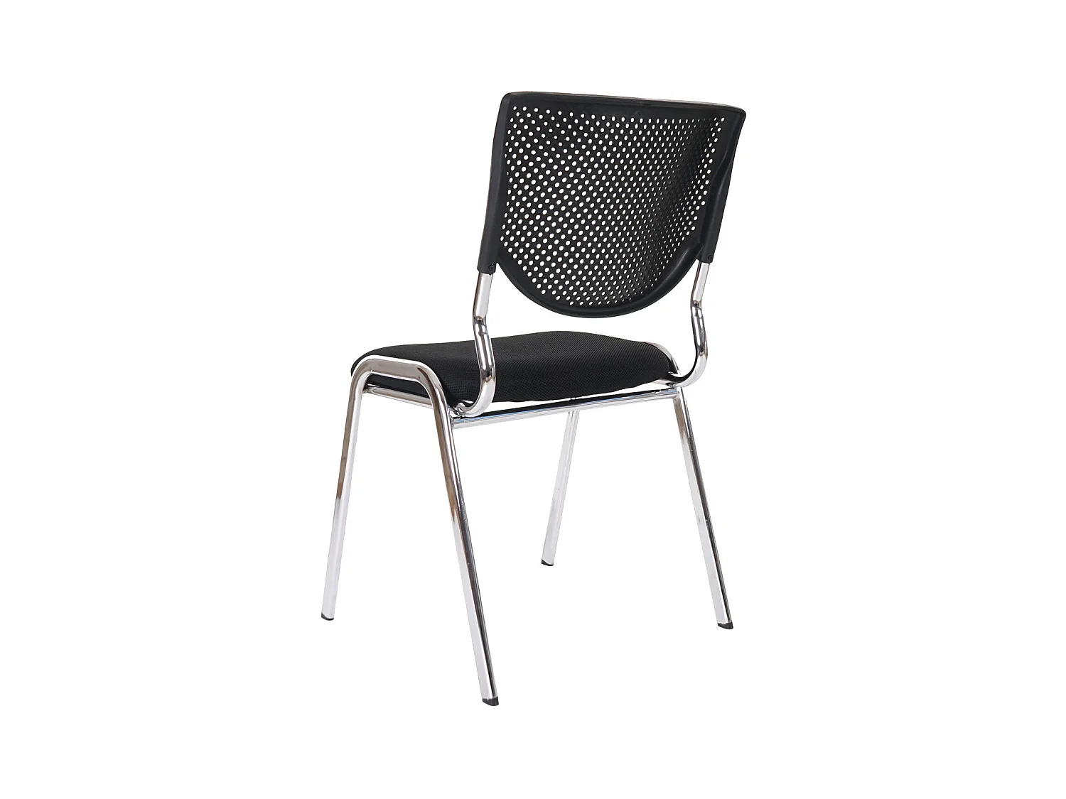 Lot de 4 chaises tissu noire 54 x 52 x 57 cm 04_0007533