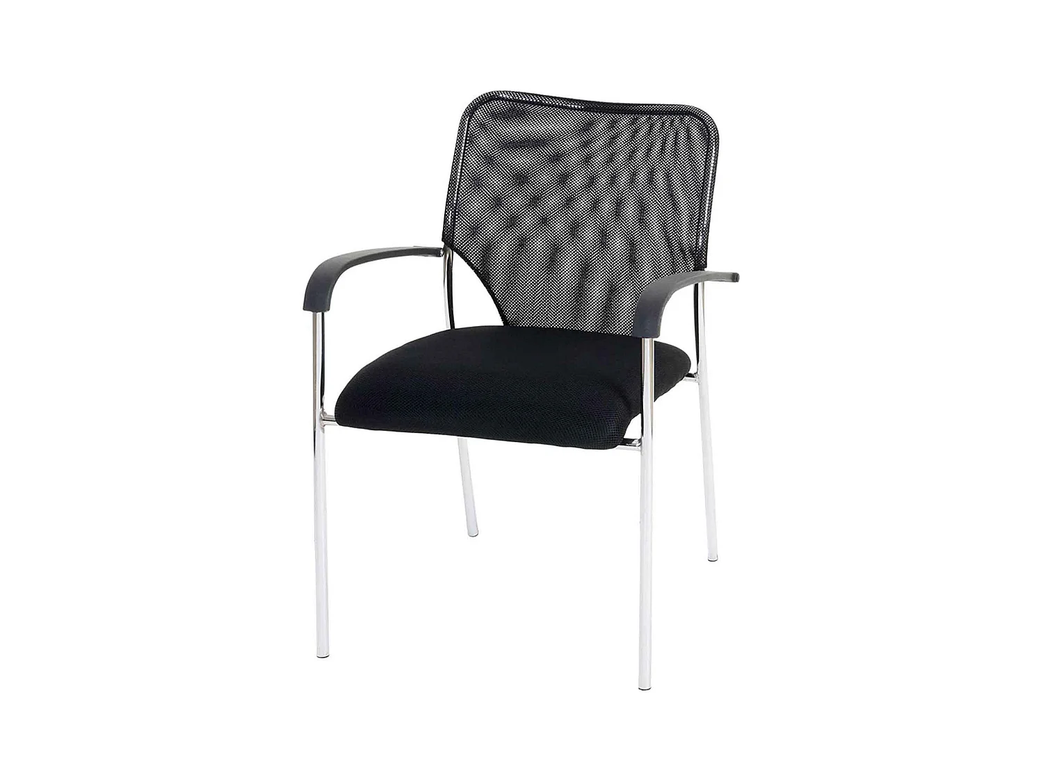 Lot de 4 chaises tissu noire 04_0000552