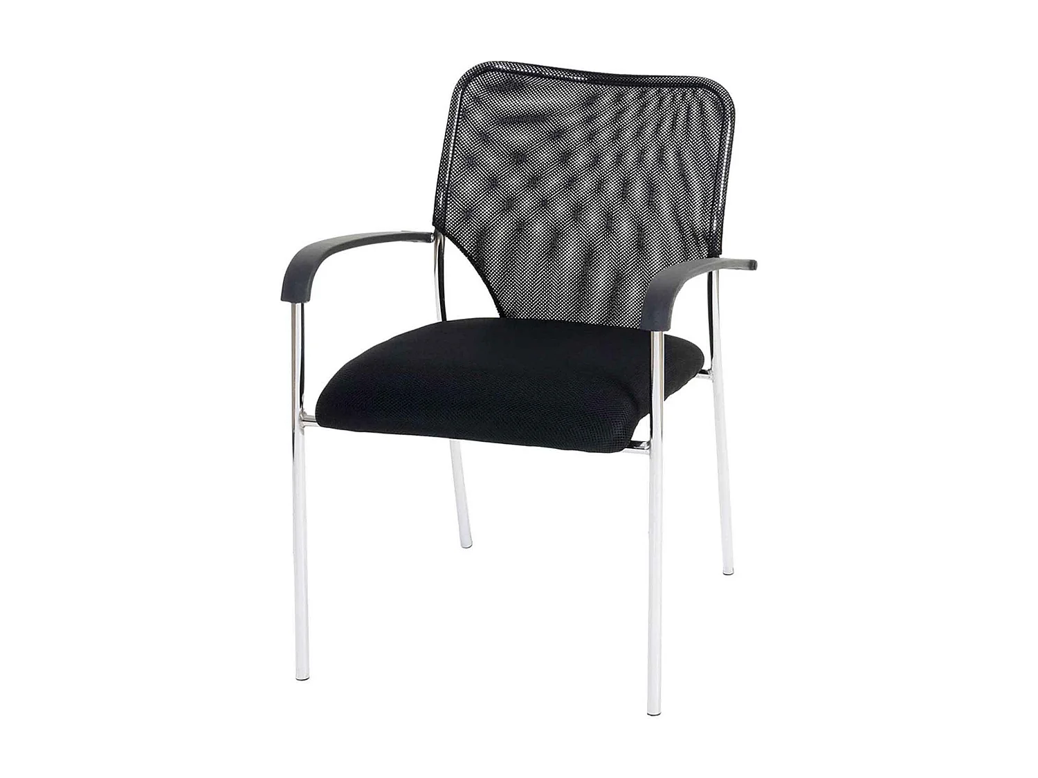 Lot de 4 chaises tissu noire 04_0000552