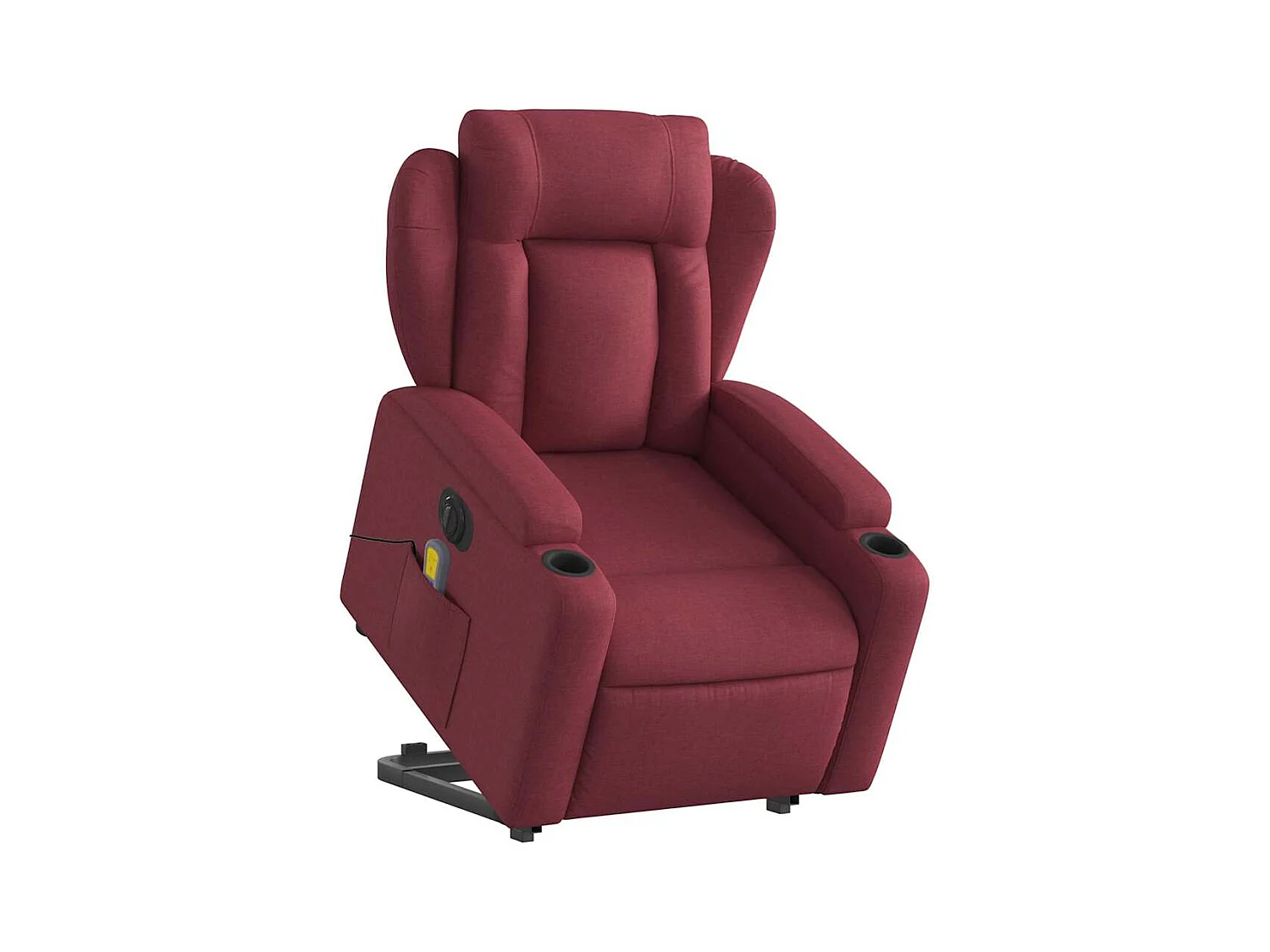 Fauteuil de relaxation fonction tissu bordeaux 77 x 94.5 x 100 cm DEC027843
