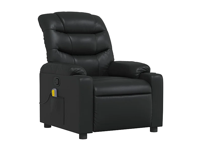 Fauteuil de relaxation TV PVC noire 75.5 x 93 x 99.5 cm DEC027037