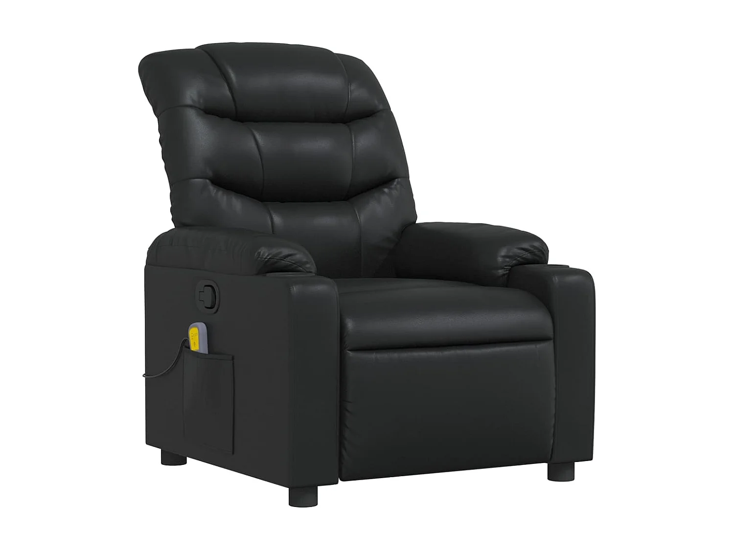 Fauteuil de relaxation TV PVC noire 75.5 x 93 x 99.5 cm DEC027037