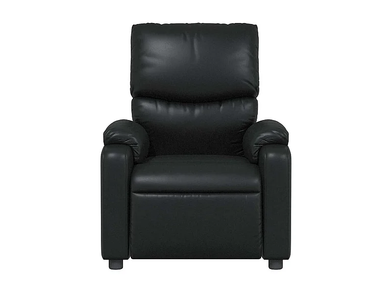 Fauteuil de relaxation TV PVC noire 75 x 99 x 99 cm DEC027035