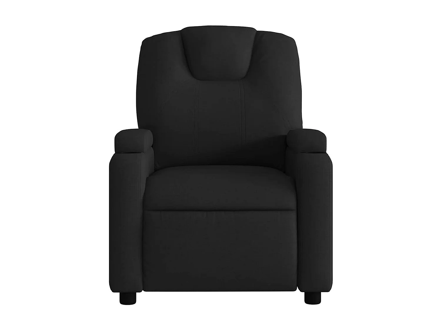 Fauteuil de relaxation TV tissu noire 74 x 88 x 97 cm DEC027043