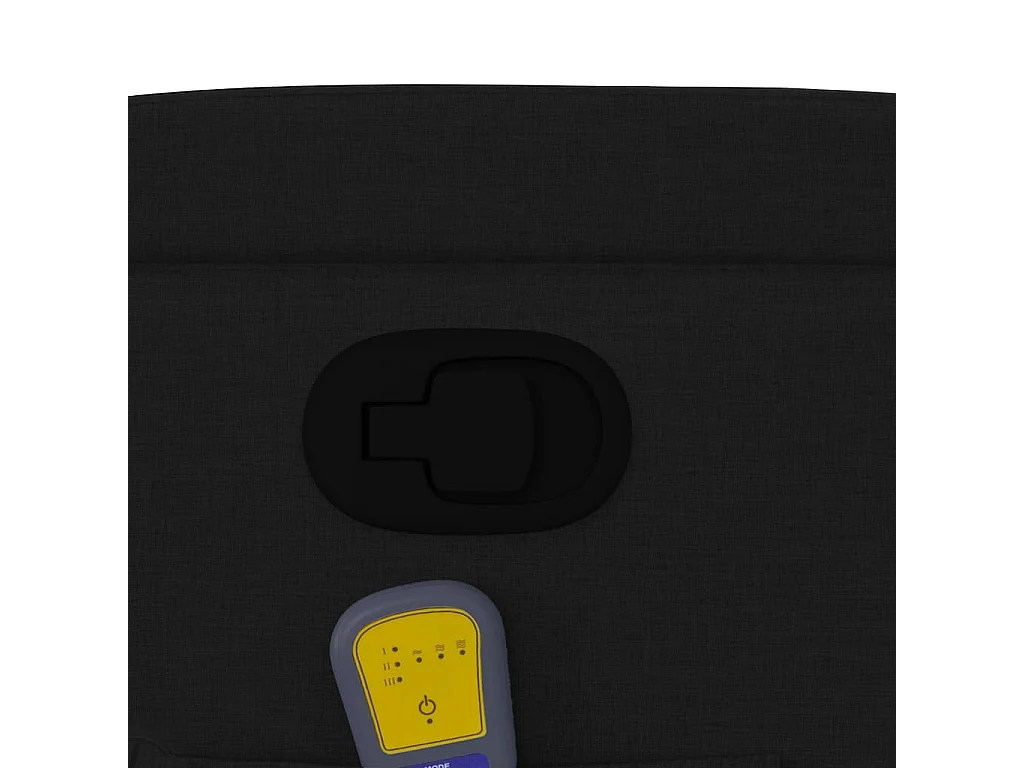 Fauteuil de relaxation TV tissu noire 74 x 88 x 97 cm DEC027043