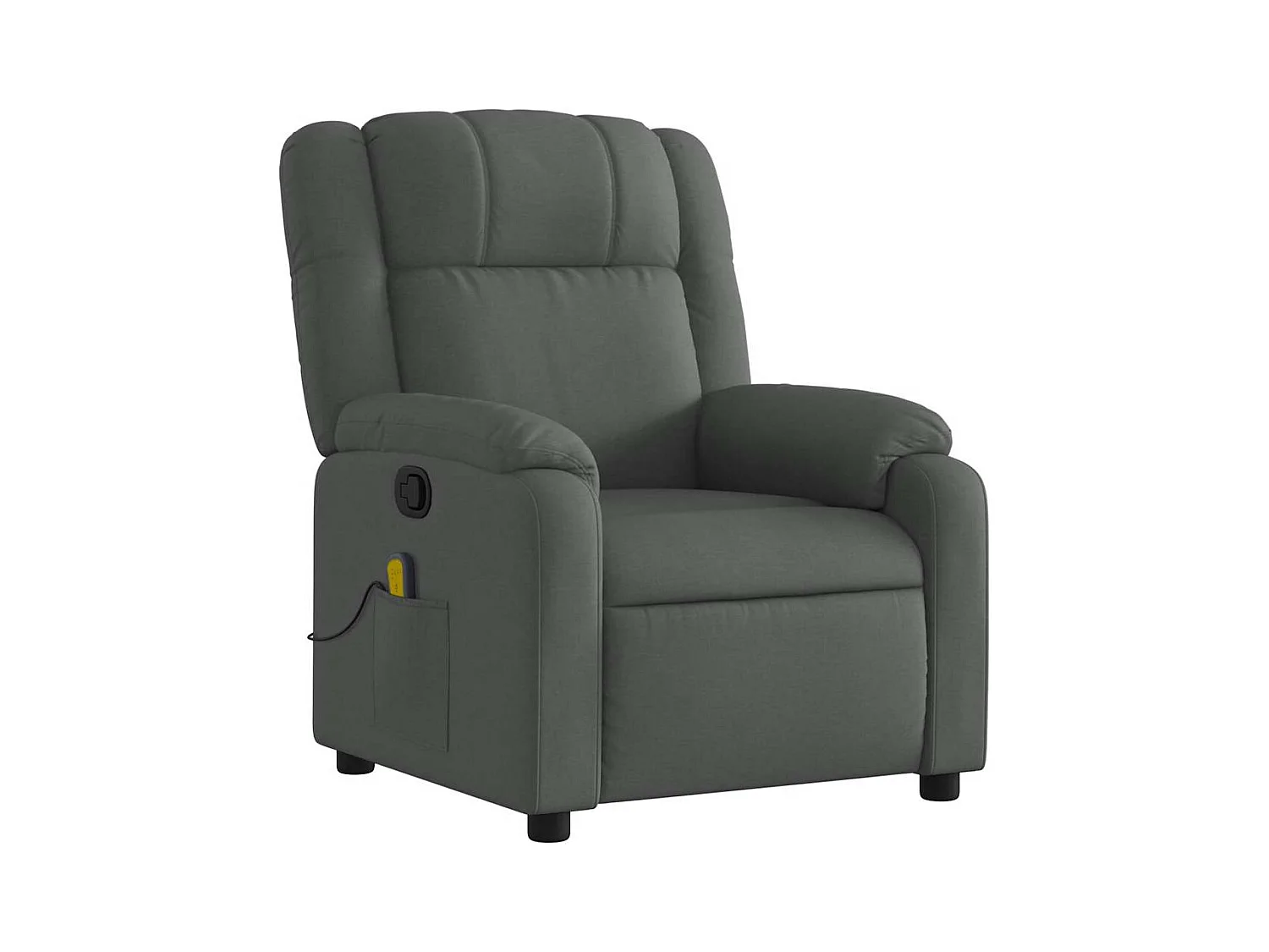 Fauteuil de relaxation TV tissu grise 77 x 95 x 99 cm DEC026936