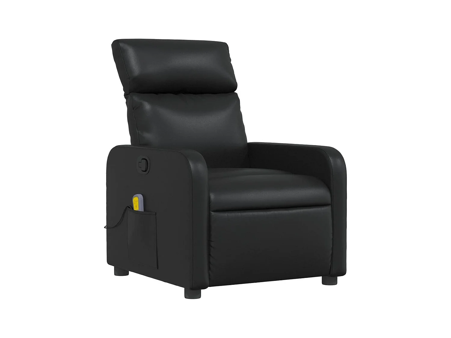 Fauteuil de relaxation TV PVC noire 66 x 89.5 x 95.5 cm DEC027032