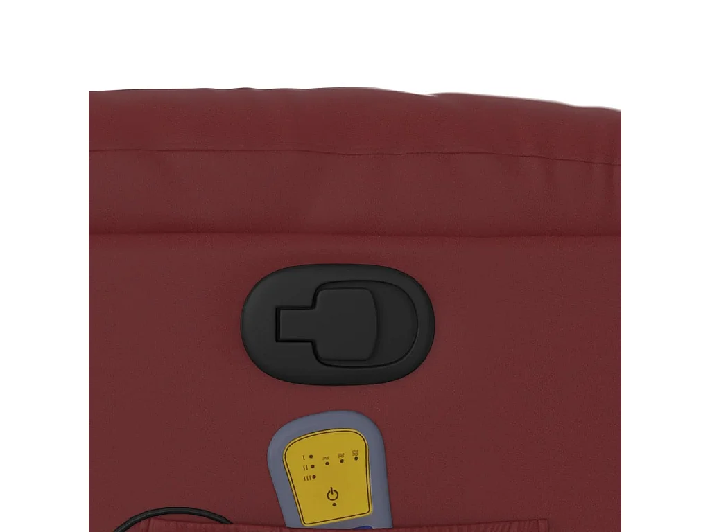 Fauteuil de relaxation TV PVC bordeaux 75.5 x 93 x 99.5 cm DEC027079