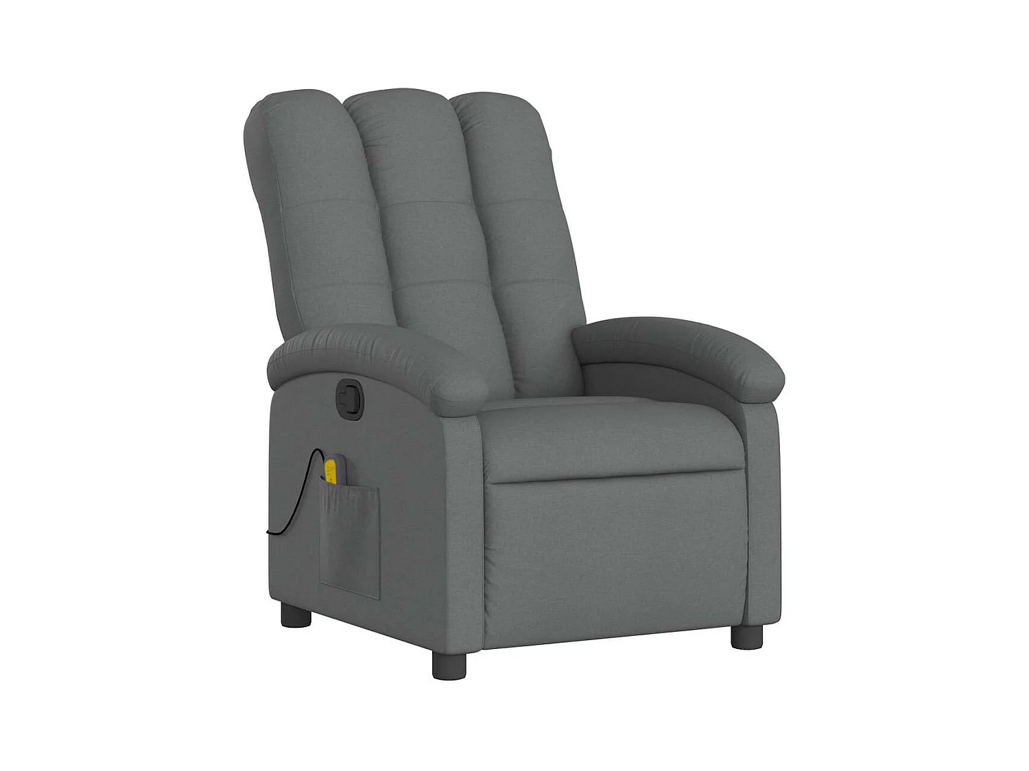 Fauteuil de relaxation TV tissu grise 70 x 93 x 101 cm DEC026948