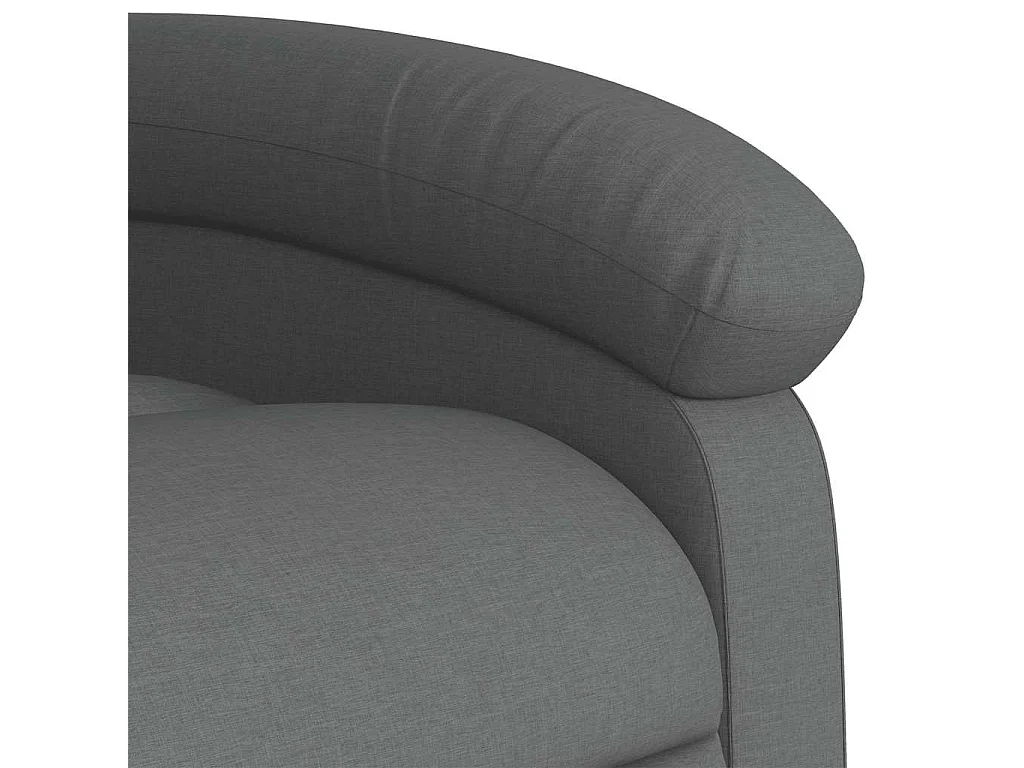 Fauteuil de relaxation TV tissu grise 70 x 93 x 101 cm DEC026948