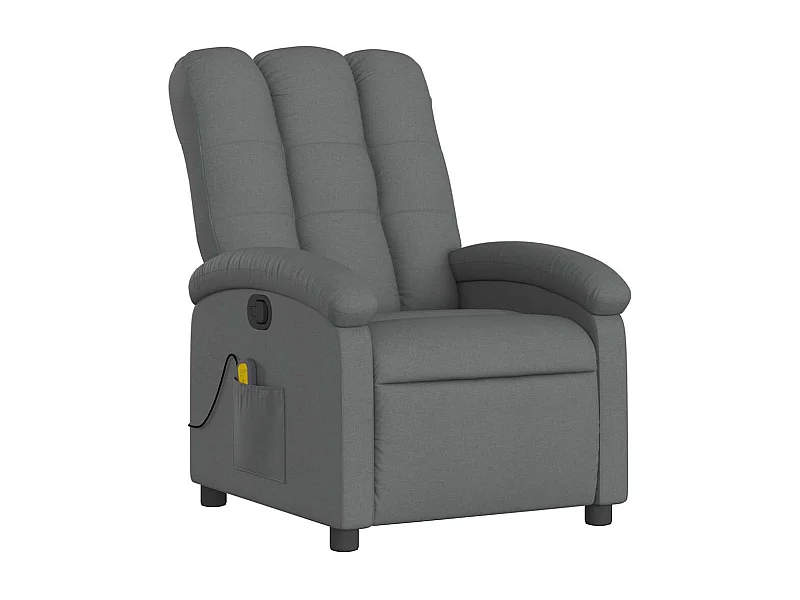 Fauteuil de relaxation TV tissu grise 70 x 93 x 101 cm DEC026948
