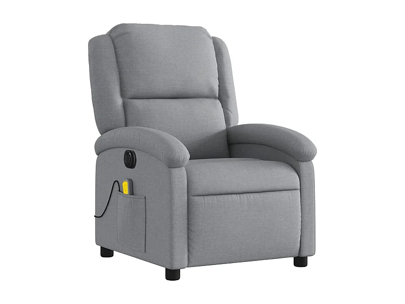 Fauteuil de relaxation TV tissu grise 71 x 86.5 x 99.5 cm DEC027169
