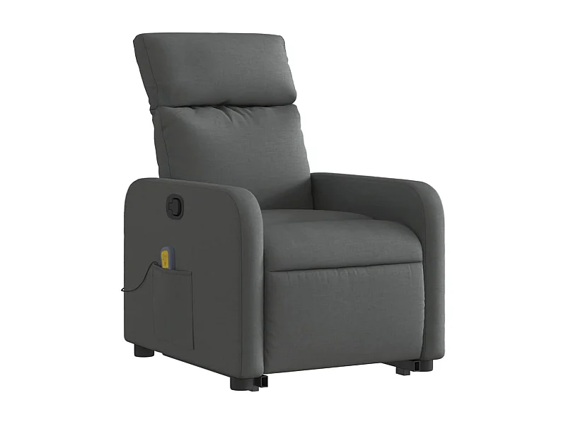 Fauteuil de relaxation TV tissu grise 66 x 89.5 x 95.5 cm DEC026964