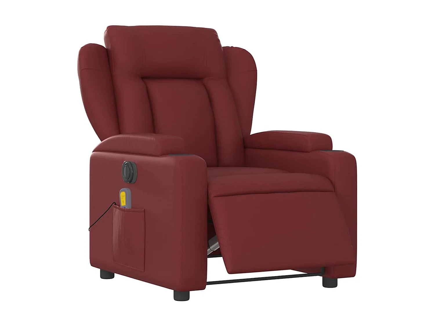 Fauteuil de relaxation TV PVC bordeaux 77 x 94.5 x 100 cm DEC027238