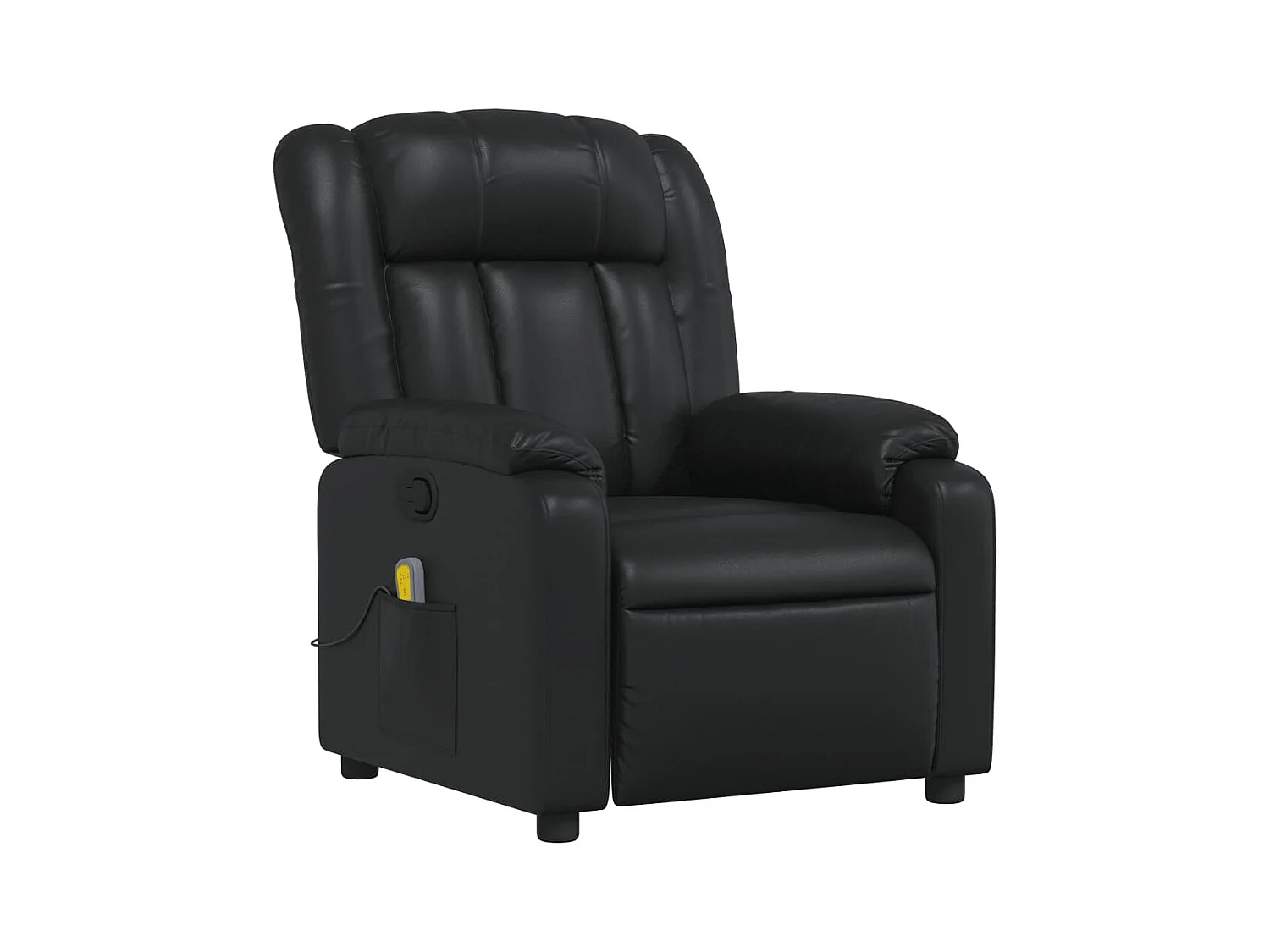 Fauteuil de relaxation TV PVC noire 78 x 92 x 98 cm DEC027038