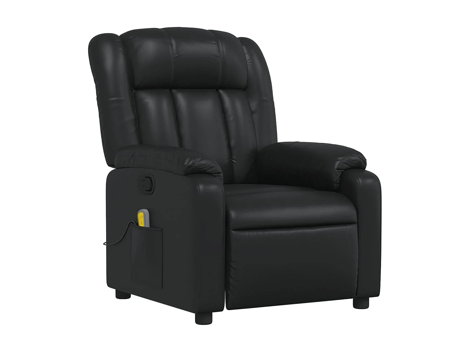 Fauteuil de relaxation TV PVC noire 78 x 92 x 98 cm DEC027038