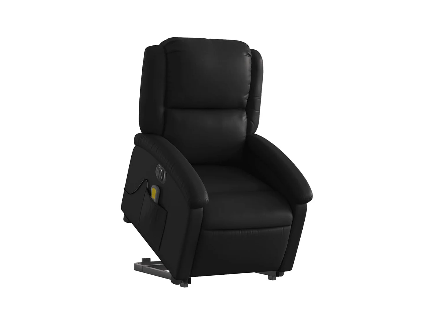 Fauteuil de relaxation fonction PVC noire 71 x 86.5 x 99.5 cm DEC027797