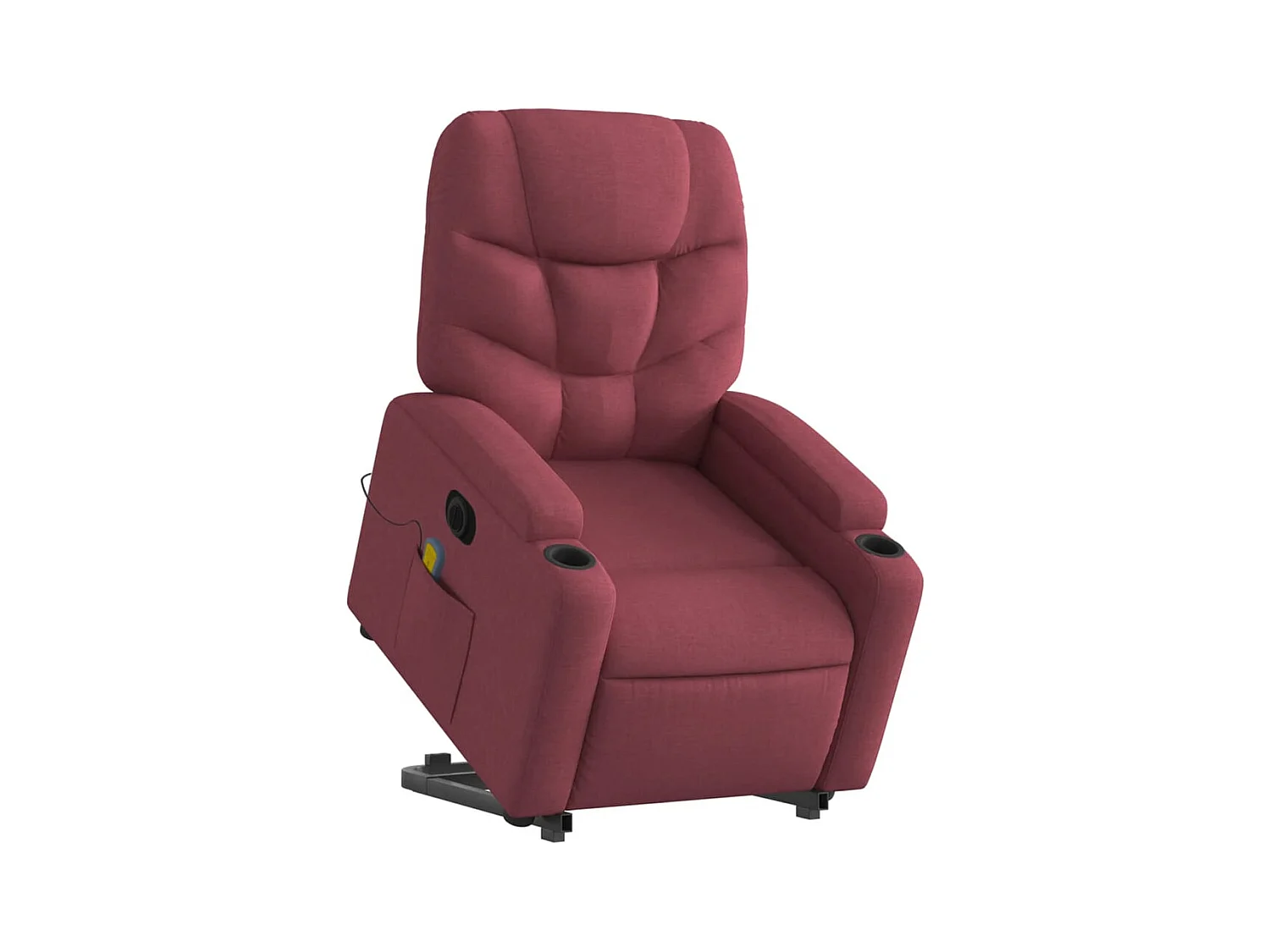 Fauteuil de relaxation fonction tissu bordeaux 74 x 89 x 100 cm DEC027848