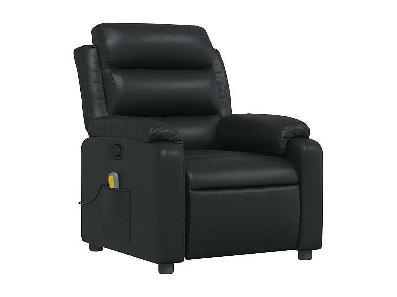 Fauteuil de relaxation TV PVC noire 75 x 92.5 x 100 cm DEC027031