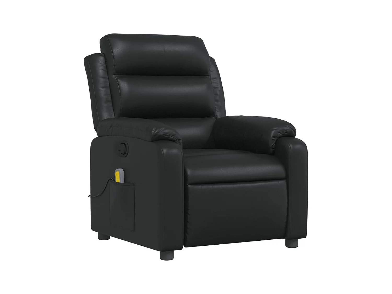Fauteuil de relaxation TV PVC noire 75 x 92.5 x 100 cm DEC027031