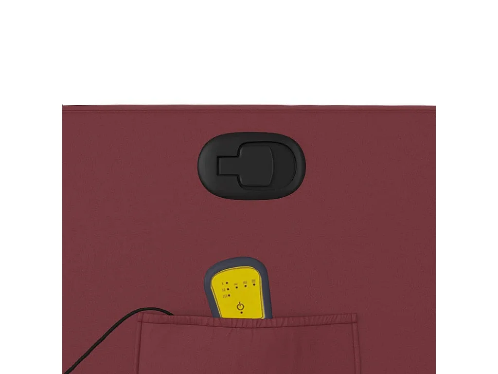 Fauteuil de relaxation TV PVC bordeaux 66 x 89.5 x 95.5 cm DEC027084