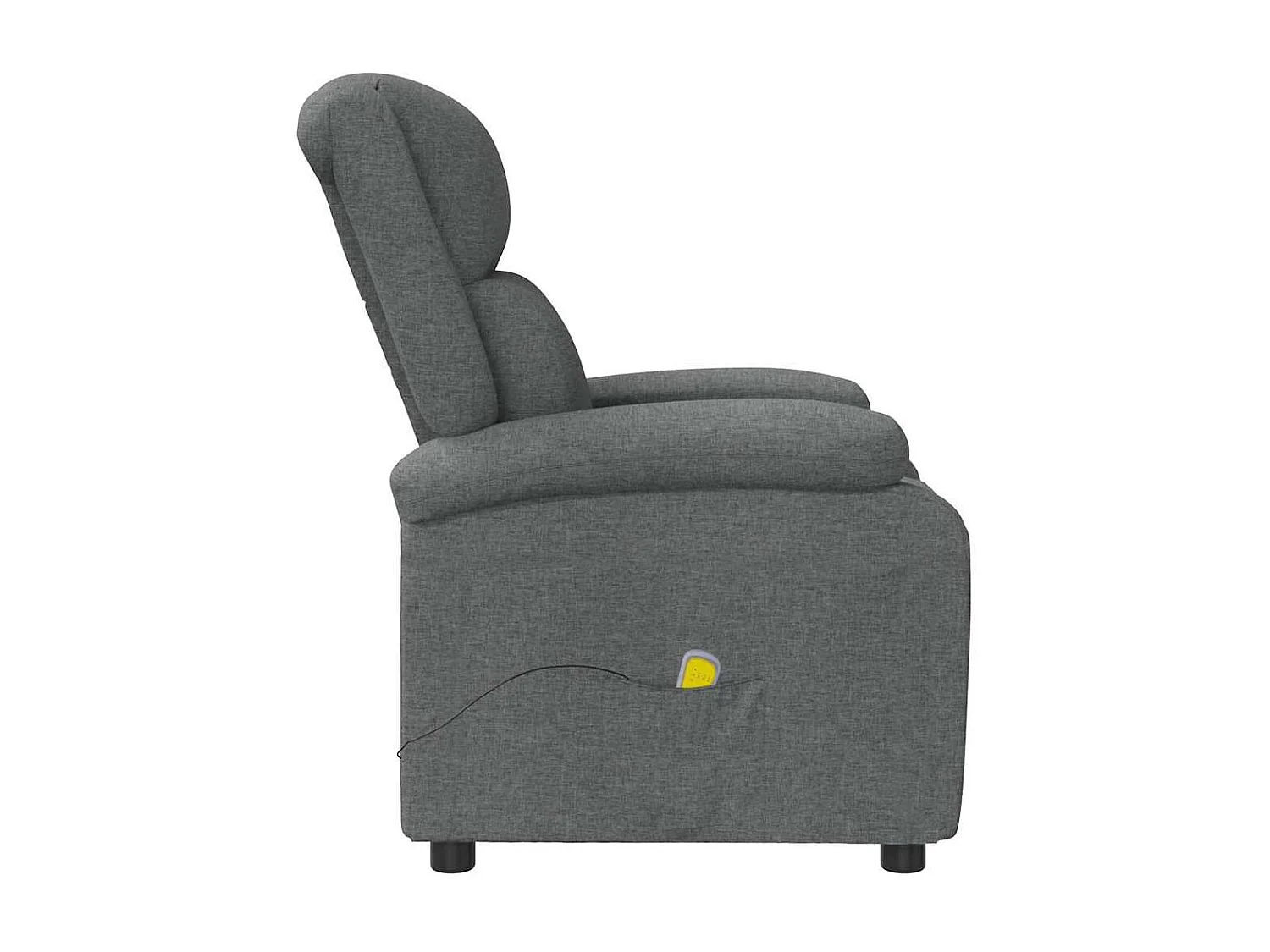 Fauteuil de relaxation avec tissu grise 70 x 93 x 98 cm DEC029204