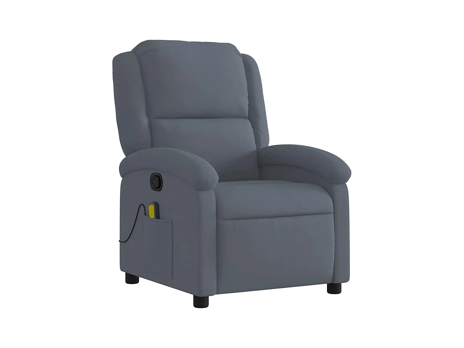 Fauteuil de relaxation TV tissu grise 71 x 86.5 x 99.5 cm DEC026965