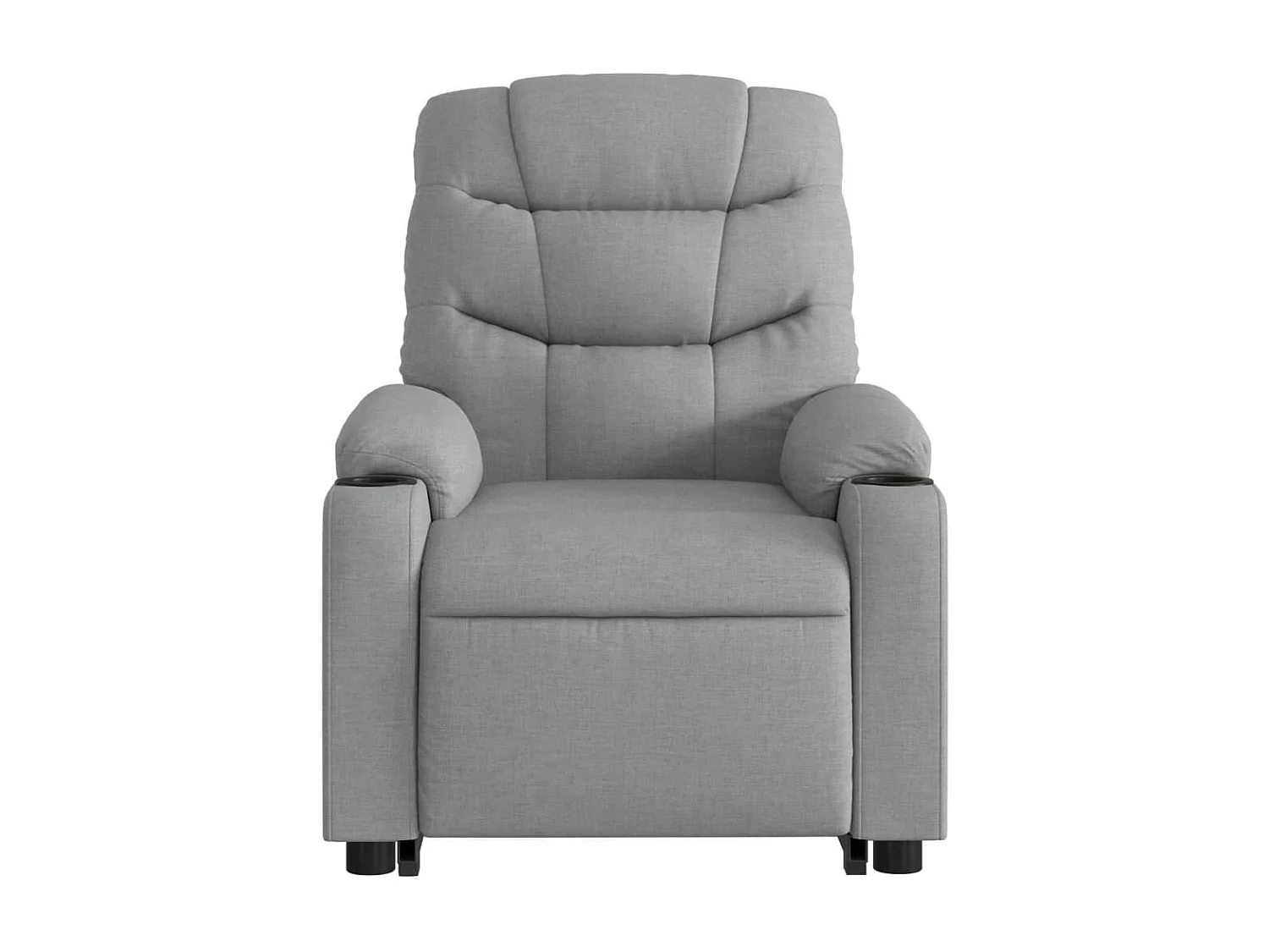 Fauteuil de relaxation TV tissu grise 75.5 x 93 x 99.5 cm DEC026904